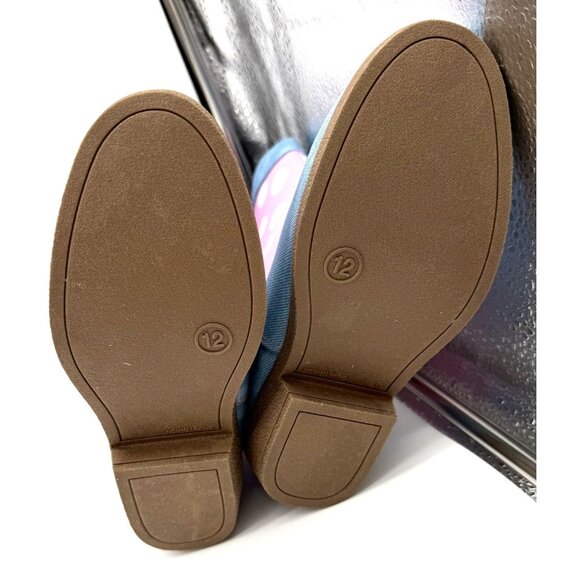 Disney Junior Minnie Mouse Girls Pink Polka Dot & Blue Denim Cowboy Boots Size 1 - Picture 7 of 7